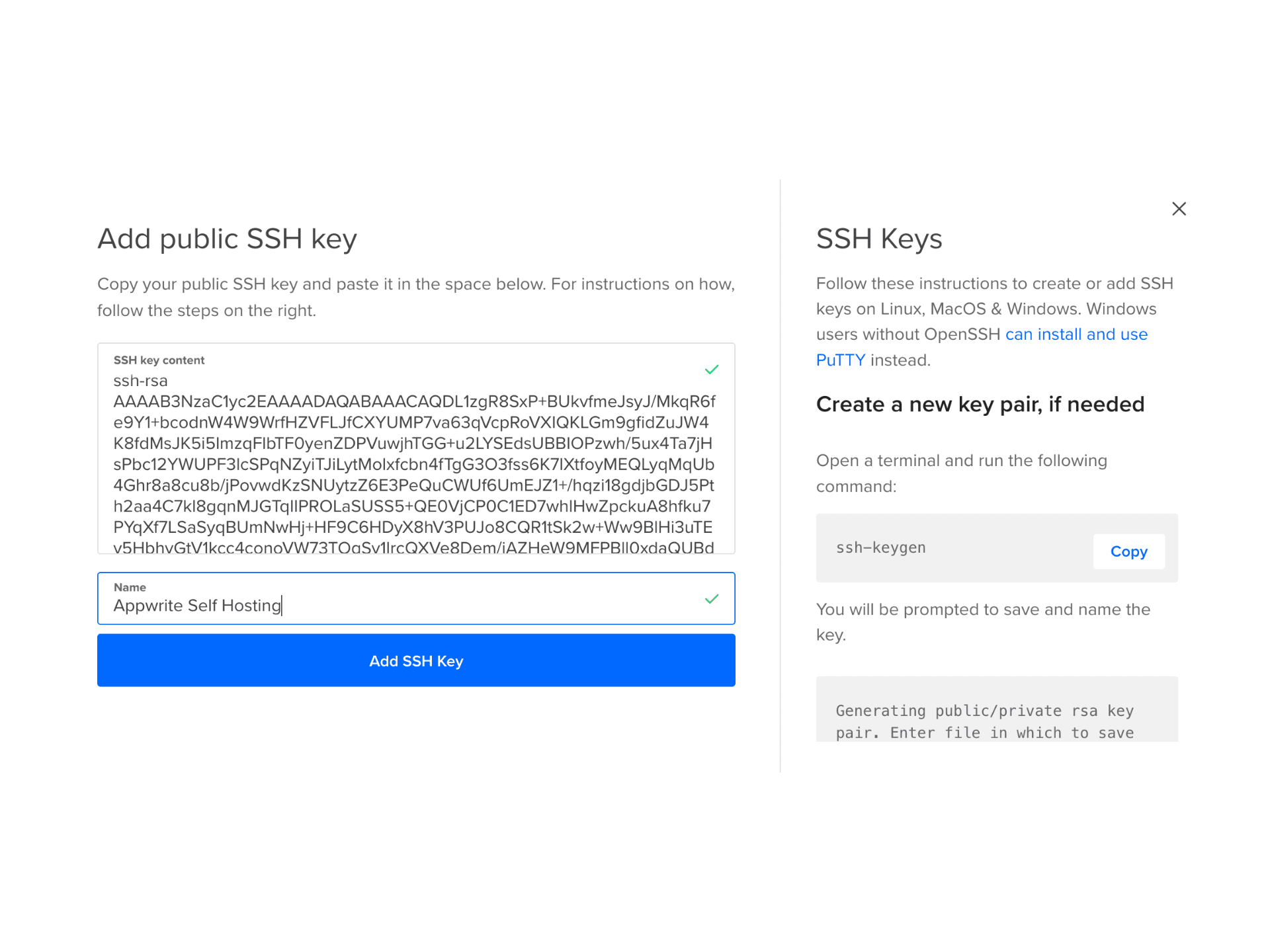 Add SSH Key to DigitalOcean
